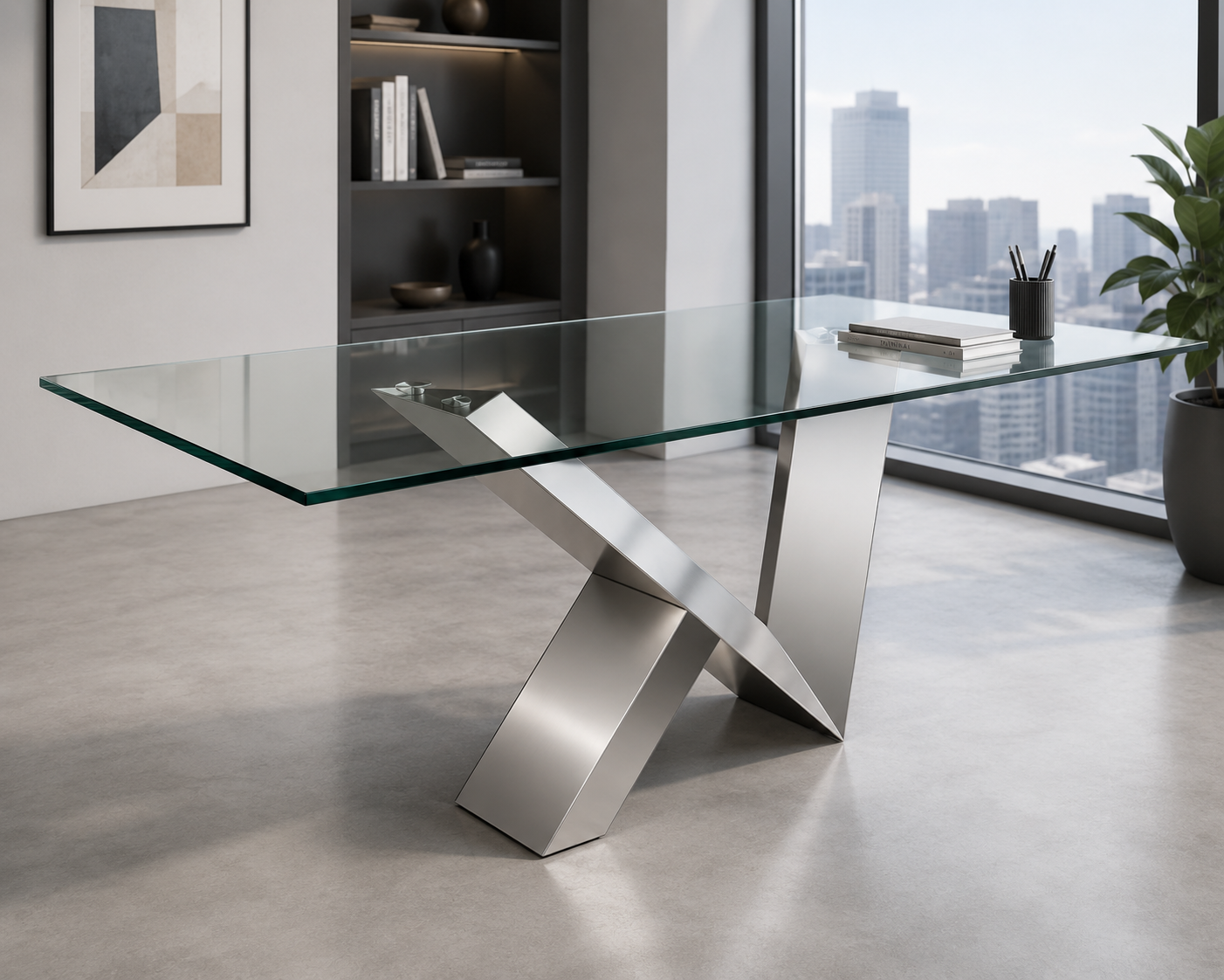 Glass Desk