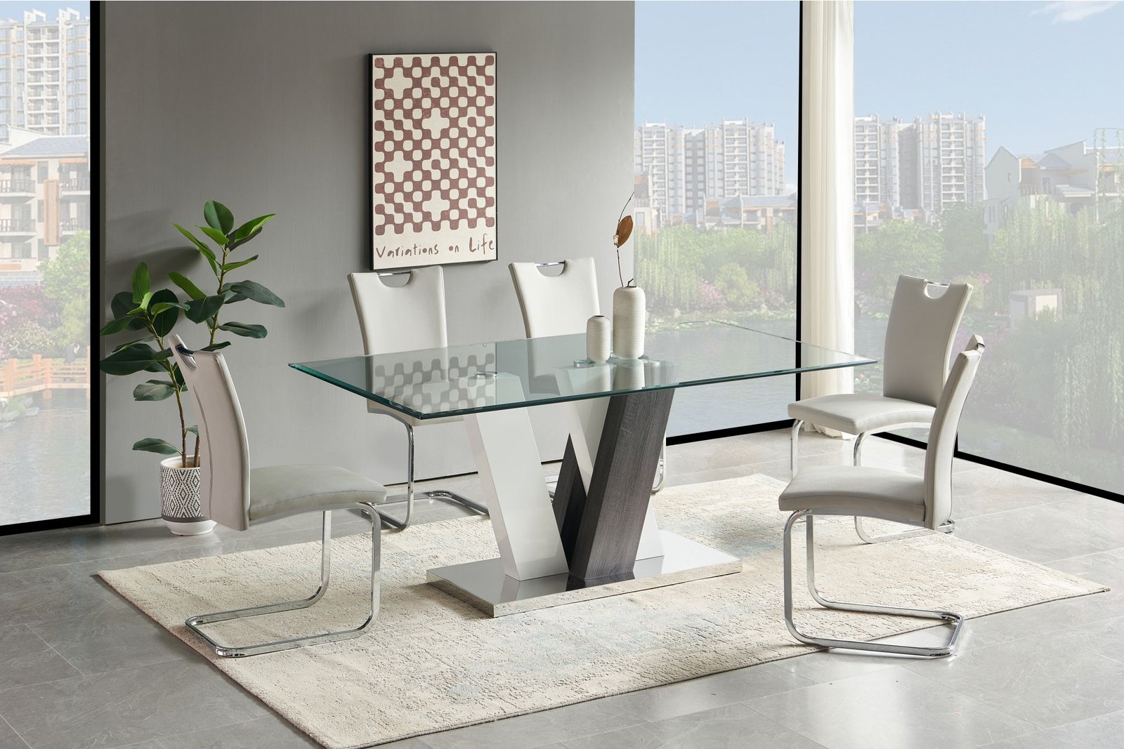 Glass Desk